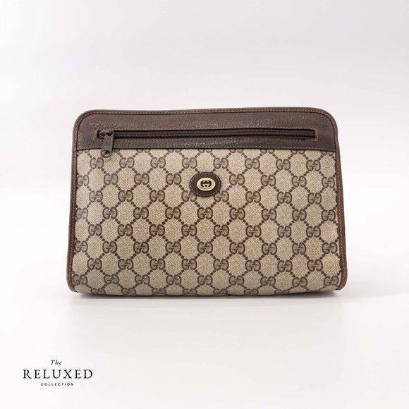 Vintage Gucci GG Web Clutch - Picture 1 of 15